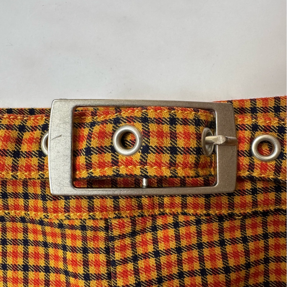 Urban Outfitters US 0 Neve Belted High-Waisted Cigarette Pant Orange Multi - Picture 7 of 16